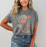 CORAL FLOWERS TEE